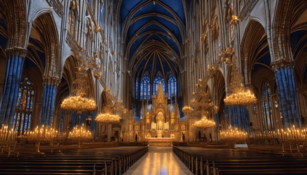 Éblouissement de la basilique notre dame de montréal en art religieux